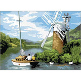Paint By Numbers - Windmill on the river