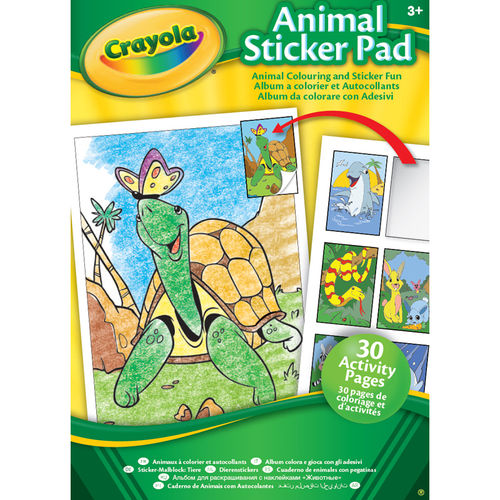Crayola Animal sticker & colouring pad
