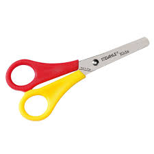 Scissors - basic. red & yellow
