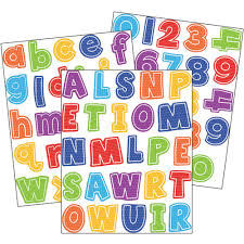 Letter & number stickers