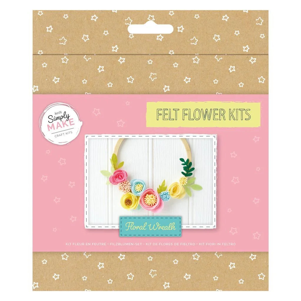 Simply make - felt flower wreath