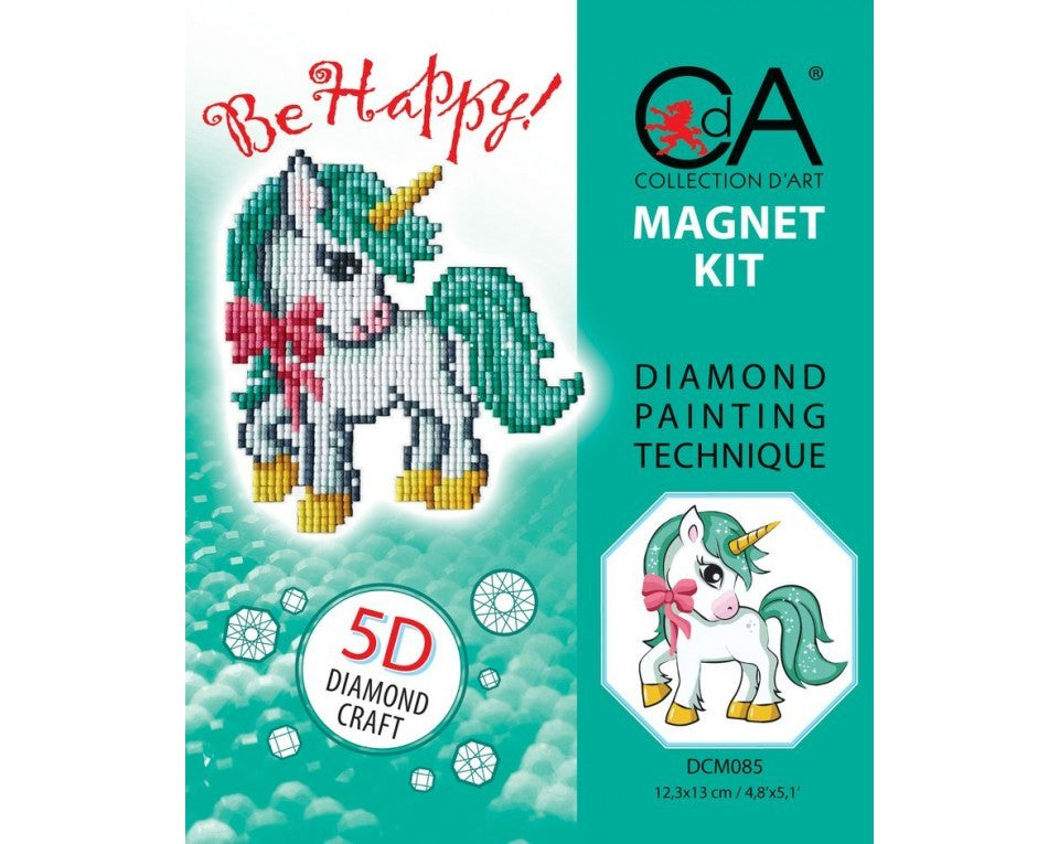 Diamond Painting Magnet Kit - Unicorn 2