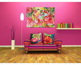 Hibiscus - Cushion making Kit (40 x 40cms)