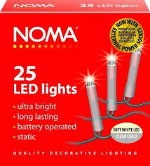 Noma LED battery lights - Clear Cable