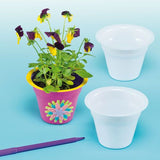 Flocked Flower Pots