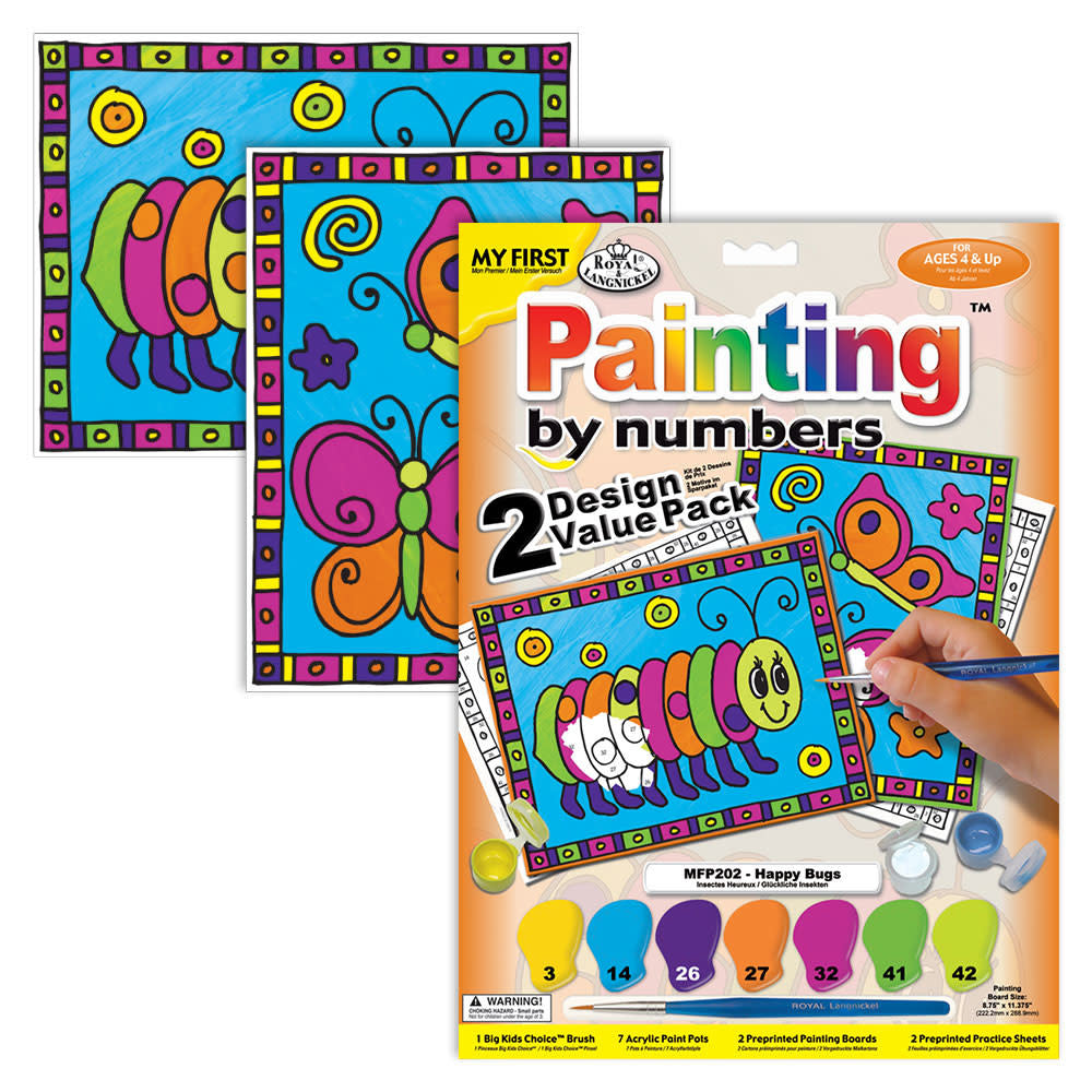 Kids Paint By Numbers Kit - Be Happy