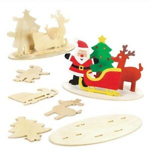 Santa's Sleigh wooden kit