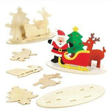 Santa's Sleigh wooden kit