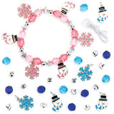 Snowman & snowflake charm bracelet