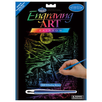 Engraving Art A4 - Rainbow