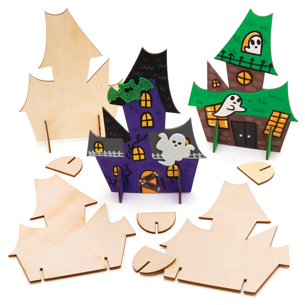 Halloween Wooden Spooky House Kit